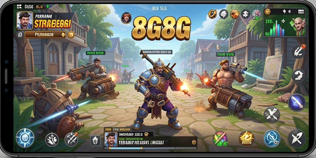 Tampilan gameplay 8G8G yang menarik dan strategis.