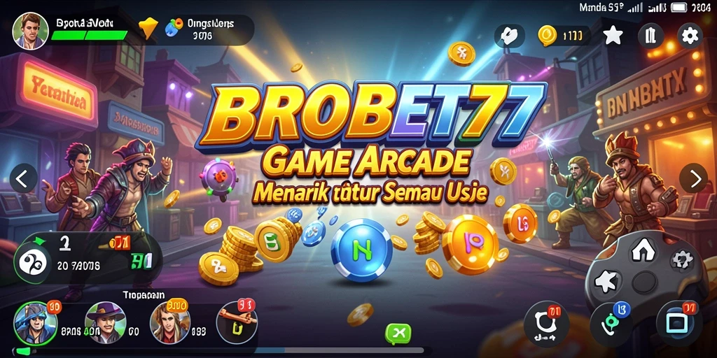 Tampilan gameplay seru dari BROBET77 saat dimainkan.