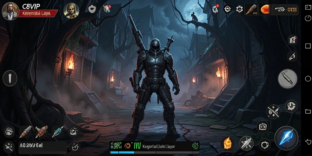 Screenshot gameplay C8VIP yang memperlihatkan suasana mencekam dan menegangkan.