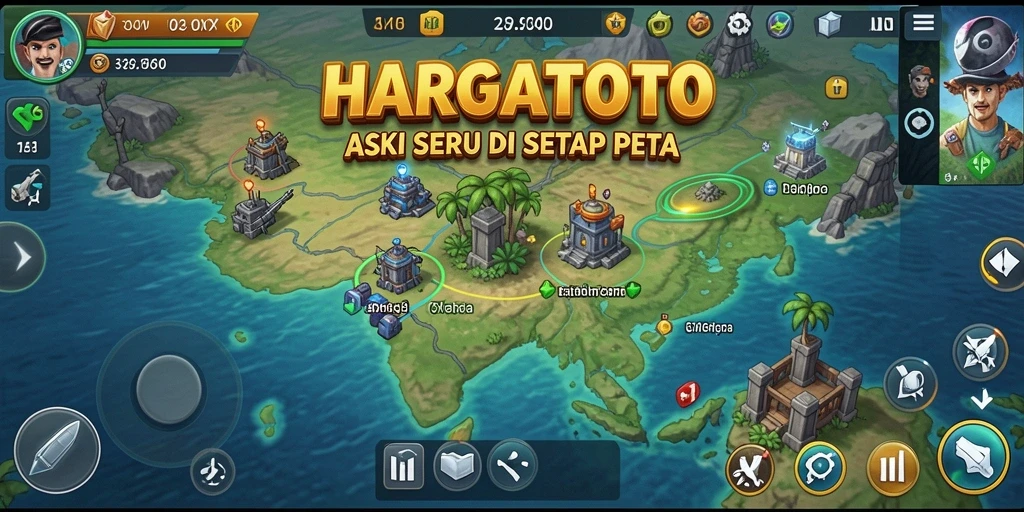 Tampilan gameplay HARGATOTO yang mendebarkan saat pemain beraksi.
