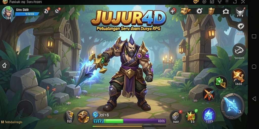 Tampilan gameplay JUJUR4D yang menarik dan seru.
