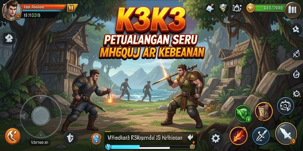 Gameplay seru K3K3 dengan tantangan mendebarkan.