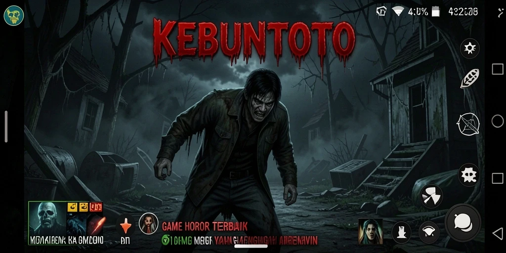 Gameplay KEBUNTOTO yang mencekam dan menegangkan.