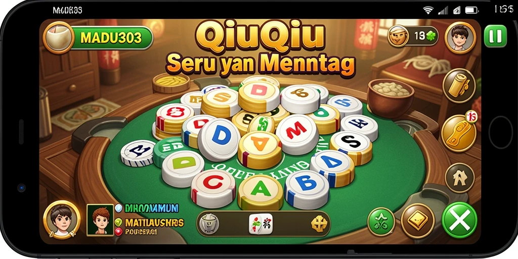Tampilan gameplay seru dari MADU303 QiuQiu.