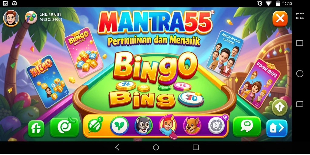 Tampilan gameplay Bingo yang seru di MANTRA55.