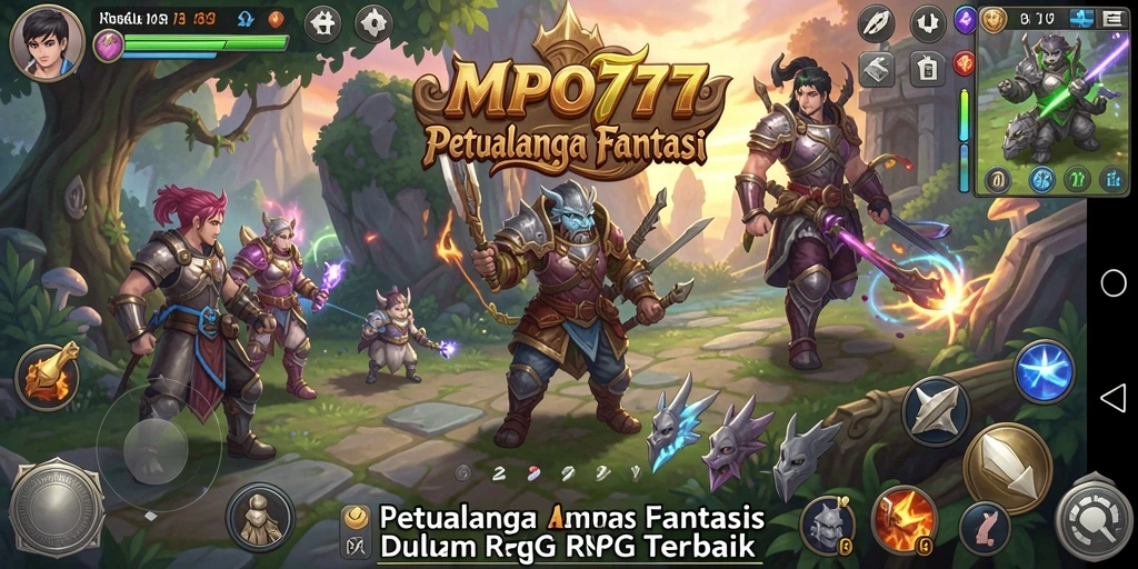Tangkapan layar MPO777 menampilkan pertarungan mendebarkan di dunia RPG.