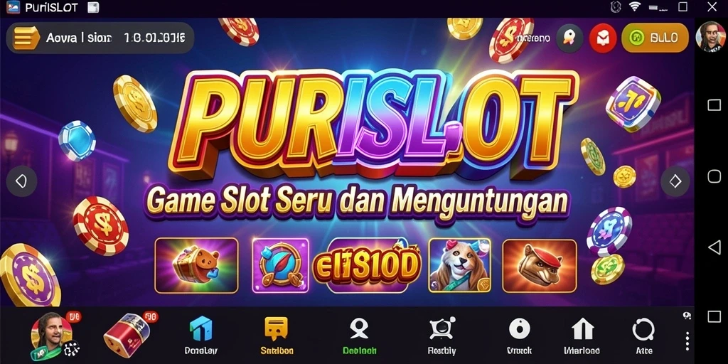 Screenshot utama PURISLOT menampilkan gameplay Slot yang mendebarkan.