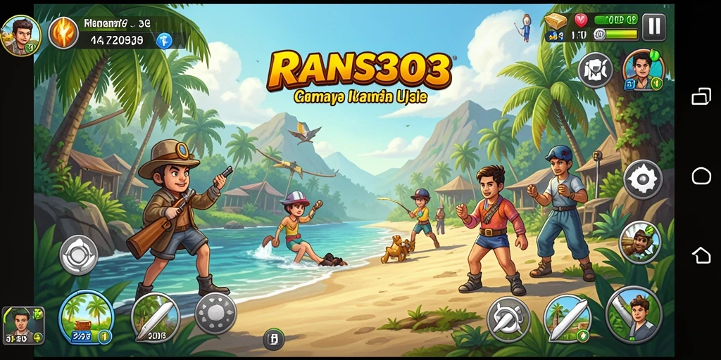 Tangkapan layar dari gameplay RANS303 yang penuh kesenangan.