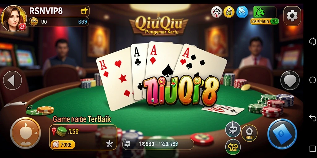 Tampilan gameplay QiuQiu yang menarik dan seru di RSNVIP8.