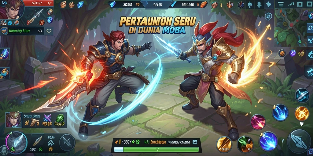 Gameplay mengesankan di SD107 dengan berbagai karakter MOBA.