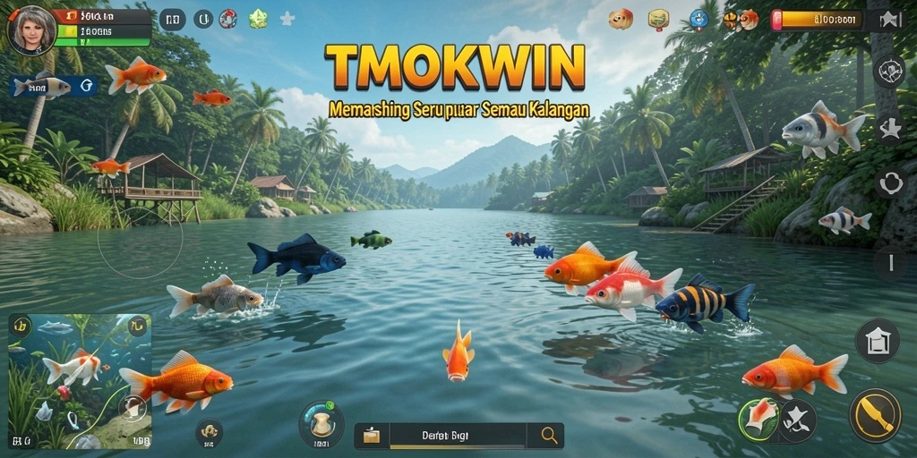 Tangkapan ikan yang mengesankan dalam gameplay TMOKWIN.