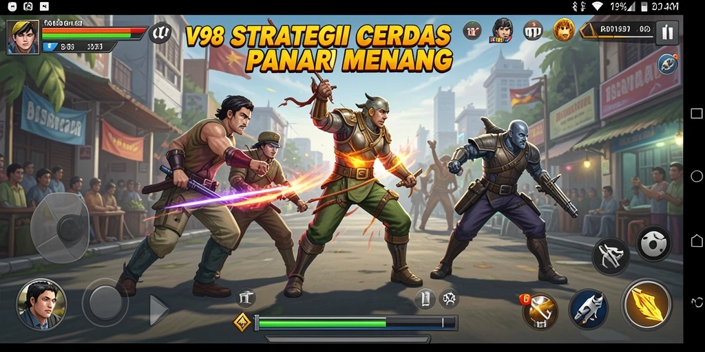Tangkap aksi mendebarkan dalam gameplay strategi di V98.