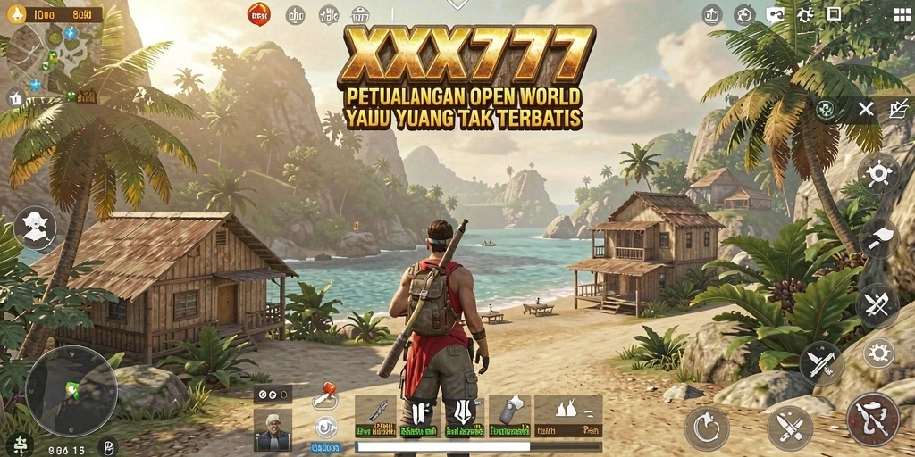 Screenshot gameplay XXX777 menampilkan dunia luas dan penuh petualangan.