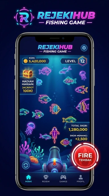 Tampilan antarmuka rejekihub yang ramah pengguna.